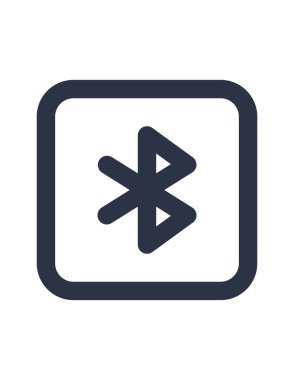 Bluetooth 'un basit vektör simgesi, mobil sinyal 