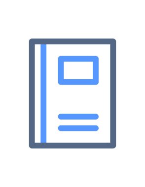 kitap simgesi vektör illüstrasyonu