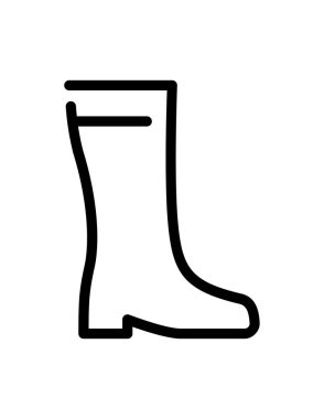 Kadın çizme simgesinin vektör çizimi
