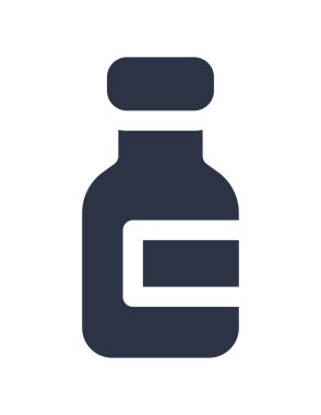 Şişe simgesinin vektör illüstrasyonu