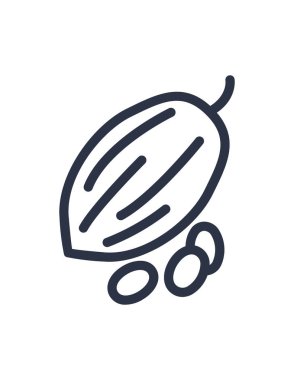 Kakao simgesinin vektör illüstrasyonu