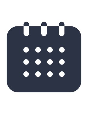 Takvim simgesinin vektör illüstrasyonu 