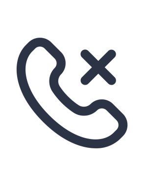 telefon arama simgesi, vektör illüstrasyonu