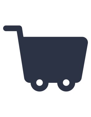 El arabasının, tramvayın, alışveriş simgesinin vektör çizimi 