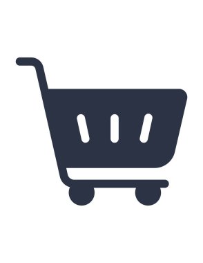 El arabasının, tramvayın, alışveriş simgesinin vektör çizimi 