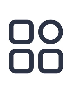 Kategori simgesinin vektör illüstrasyonu