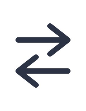 Değişim simgesinin vektör illüstrasyonu