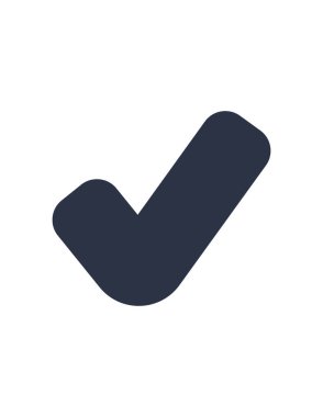 kontrol, tik, doğrulandı, tamam, onaylanmış vektör simgesi 