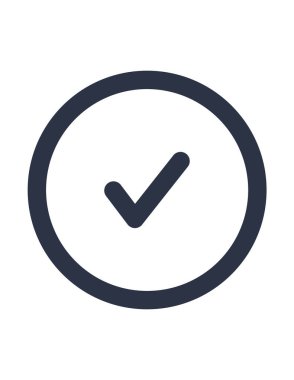 işaret simgesini işaretle, vektör illüstrasyonu