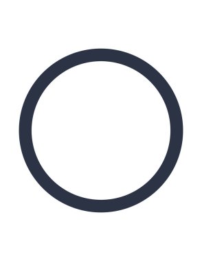 Yuvarlak şeklin vektör çizimi