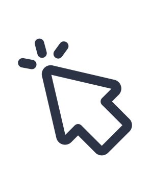 Bir el imleç simgesinin vektör çizimi