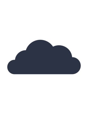 bulut, veri, depolama ikonu vektör illüstrasyonu