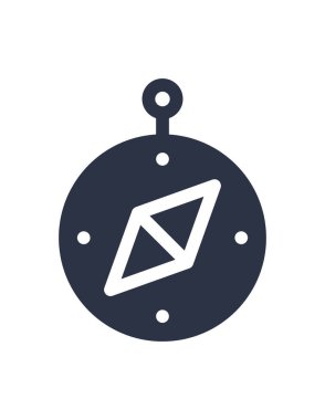 Pusula simgesinin vektör illüstrasyonu