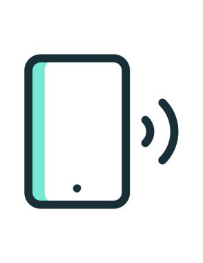 Cep telefonu aramasının vektör illüstrasyonu 