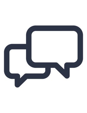 Sohbet simgesi vektör illüstrasyonu