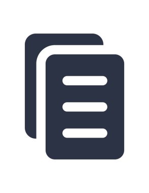 belge simgesi vektör illüstrasyonu