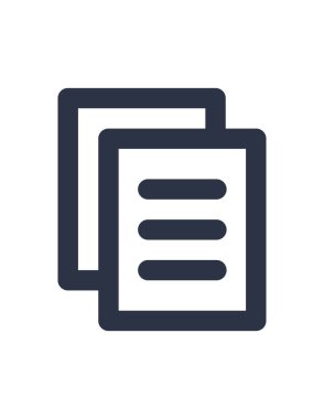 belge simgesi vektör illüstrasyonu