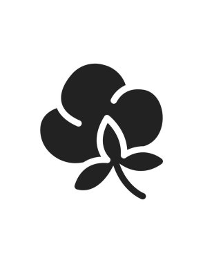 Çiçek simgesinin vektör illüstrasyonu