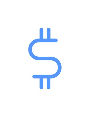 Para, dolar, değer ve paranın basit vektör simgesi