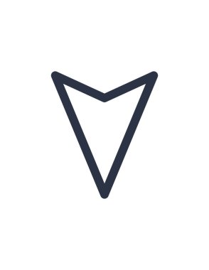 ok, imleç, aşağı, navigasyon, işaretçi, ok vektör çizimi