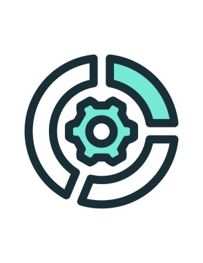  veri simgesi vektör illüstrasyonu