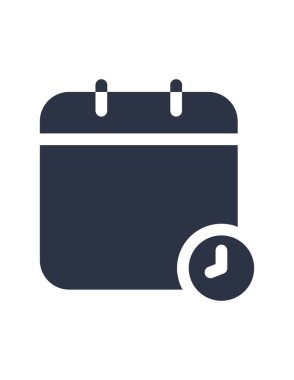 Takvim simgesinin vektör illüstrasyonu 