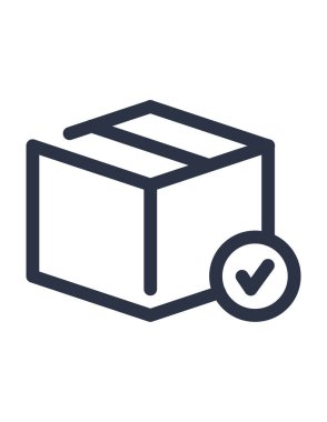 Kutunun vektör illüstrasyonu, izleme 