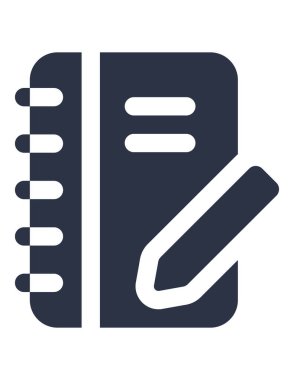 Günlük simgesi vektör illüstrasyonu