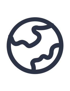 toprak simgesi vektör illüstrasyonu