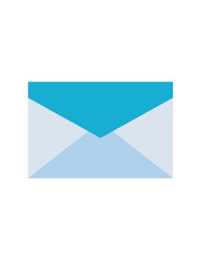 Sohbet mesajı bildiriminin basit vektör simgesi, e- posta düğmesi