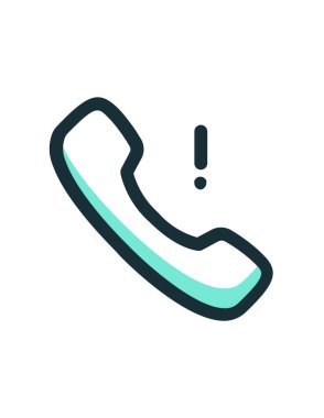 Telefon, telefon, çağrı vektör illüstrasyonu 