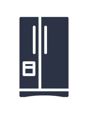 Buzdolabı simgesinin vektör illüstrasyonu