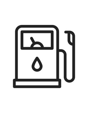 benzinlik ikonu vektör illüstrasyonu