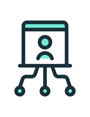 İş ikonu. vektör illüstrasyonu