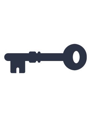 anahtar simgesi. vektör illüstrasyonu