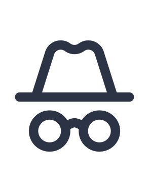 kimliksiz çizgi vektör simgesi