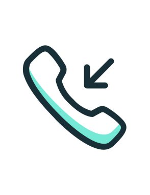 Telefon, telefon, çağrı vektör illüstrasyonu 