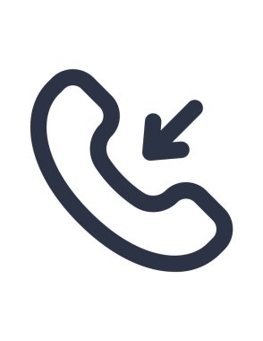 telefon arama simgesi, vektör illüstrasyonu