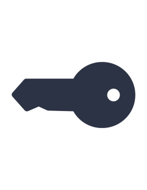 Anahtar simgesinin vektör illüstrasyonu