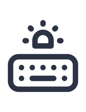 vektör çizim klavye simgesi