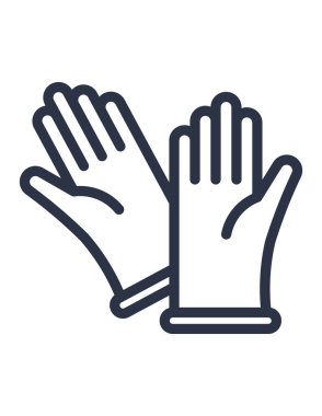 Lateks eldivenlerin vektör çizimi