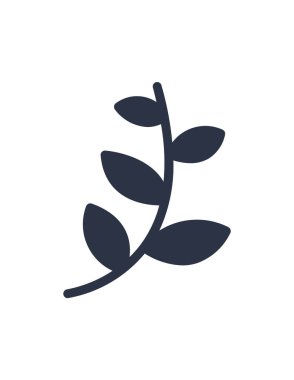 Yaprak simgesinin vektör illüstrasyonu