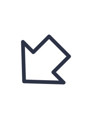 Sol, ok, aşağı vektör illüstrasyonu