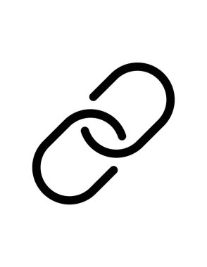 Bağlantı simgesinin vektör illüstrasyonu