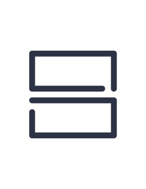 Simge vektör illüstrasyonunu listele