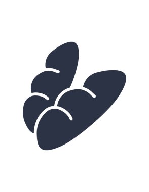 Ekmek simgesinin vektör illüstrasyonu