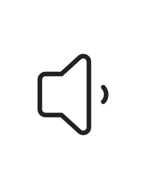 Hoparlör simgesi, vektör illüstrasyonu