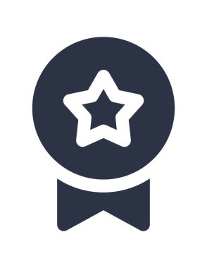 Madalya simgesi, vektör illüstrasyonu