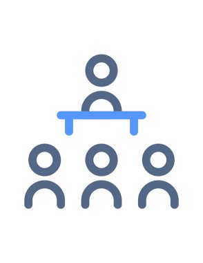 iş ve buluşma çizgisi vektör simgesi.