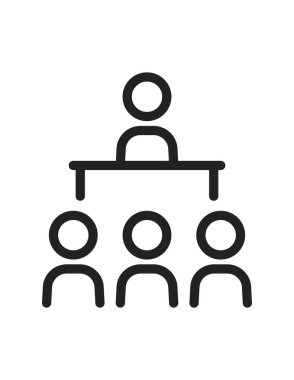 iş ve buluşma çizgisi vektör simgesi.